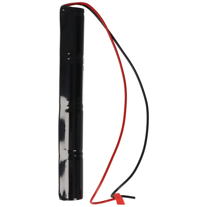 AccuCell Akku für Notbeleuchtung, 4,8 Volt 4000mAh 200x26mm, mit 30cm Kabelausgang