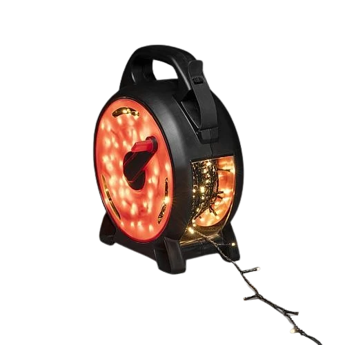 Konstsmide Micro LED Lichterkette mit Kabelaufroller 600 ww LED 3836-107