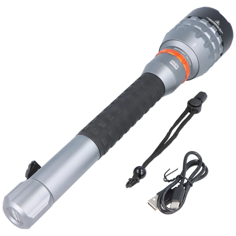 NEBO Davinci 18000 LED Taschenlampe, 18000 Lumen, bis zu 253 Meter Leuchtweite, wiederaufladbar