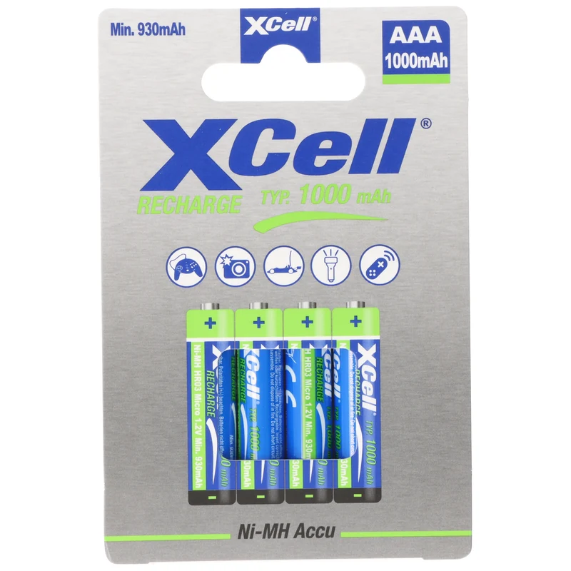 XCell telefon Akku AAA , Phone Power Akku Micro/AAA 1000mAh 4er Pack