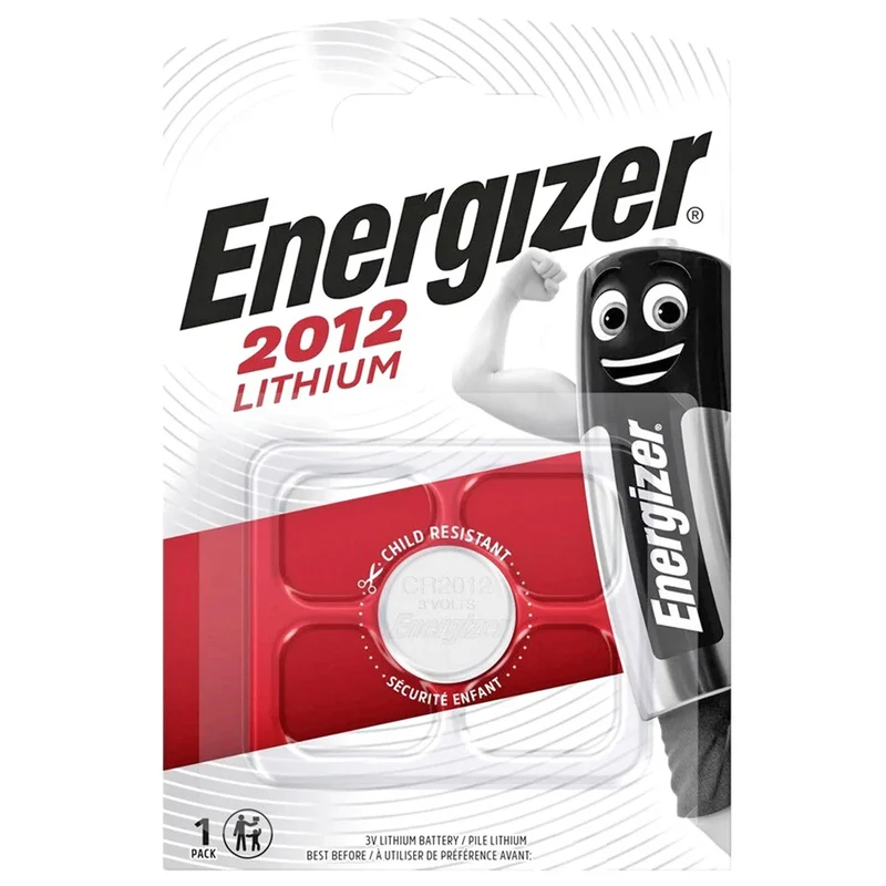 Energizer CR2012 Lithium Knopfzelle, Batterie, 3V, 58mAh, CR 2012