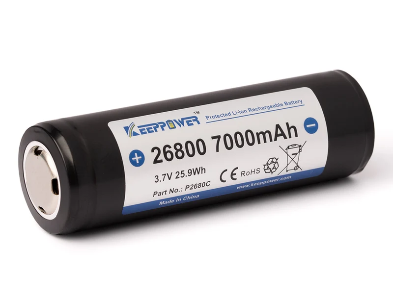 Keeppower 26800-7000 mAh Pluspolerhöhung klein, 3,6V-3,7V Li-ionen Akku PCB² geschützt für Seac i50