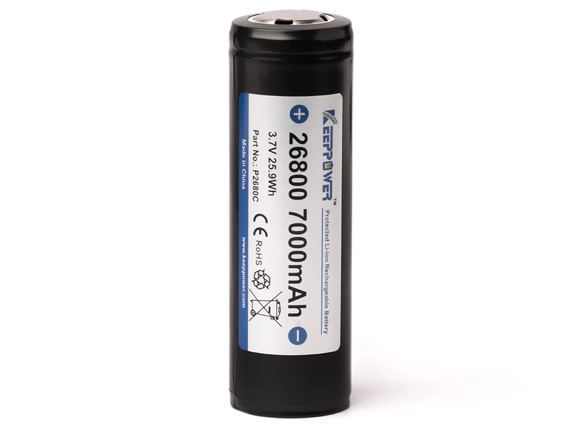 Keeppower 26800-7000 mAh Pluspolerhöhung klein, 3,6V-3,7V Li-ionen Akku PCB² geschützt für Seac i50