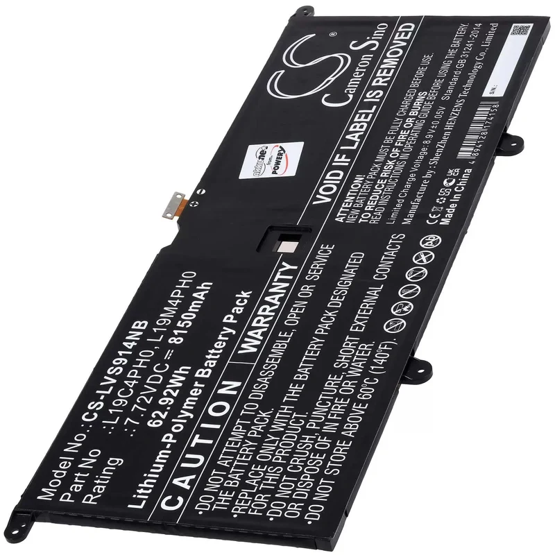 AccuCell Akku passend für Laptop Lenovo Yoga Slim 9 14ITL5 82D1002VIV, Typ L19C4PH0 - 7,72V - 8150 mAh