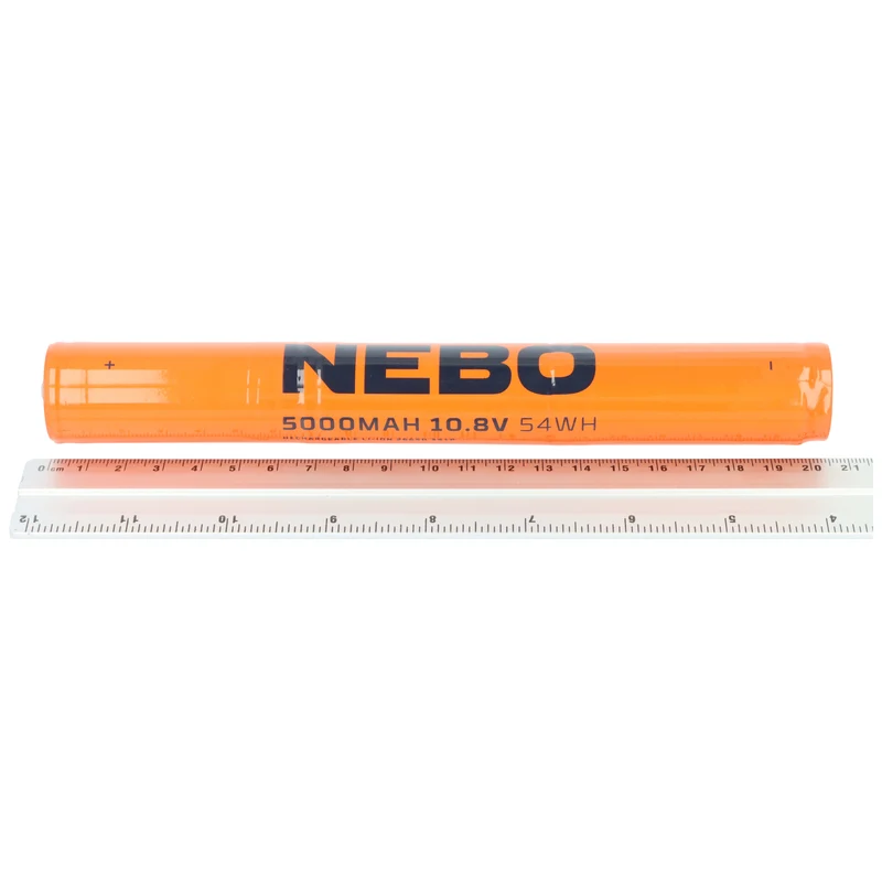 NEBO 3x26650 Li-Ion Akku, 5000mAh, 10,8V, 54Wh, wiederaufladbar
