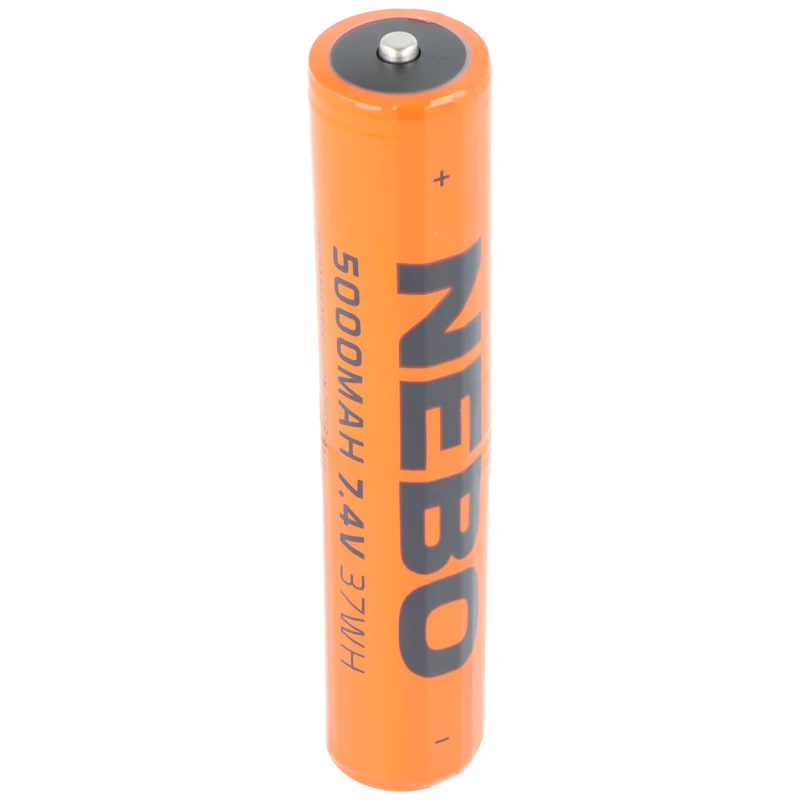 NEBO 2x26650 Li-Ion Akku, 5000mAh, 7,4V, 37Wh, wiederaufladbar