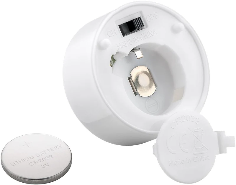 Goobay 4er-Set LED-Teelichter mit Timer, weiß - mit Timerfunktion und flackernder Flamme, batteriebetrieben, warmweiß (2500 K)