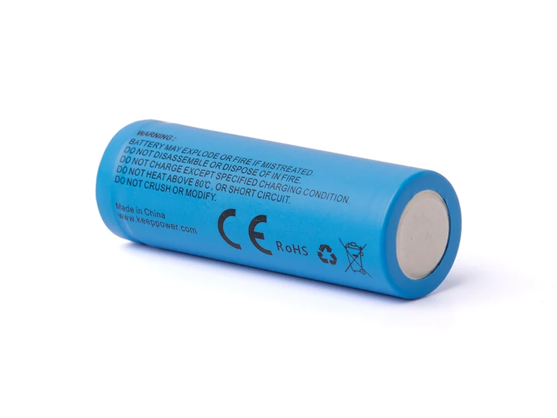 Keeppower 14430 mit 1300mAh* 3,6V - 3,7V Lithium-Ionen-Zelle (ohne Schutzelektronik)