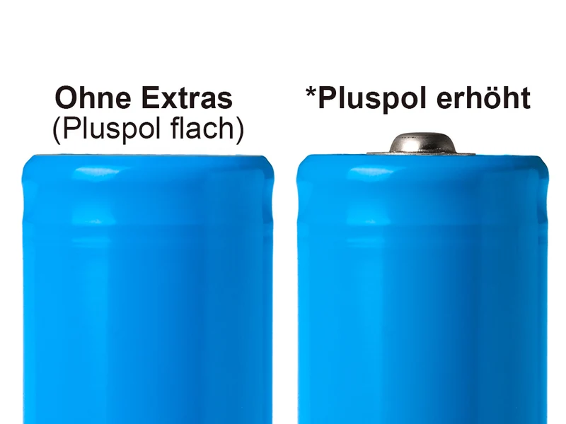 Keeppower 14430 mit 1300mAh* 3,6V - 3,7V Lithium-Ionen-Zelle (ohne Schutzelektronik)
