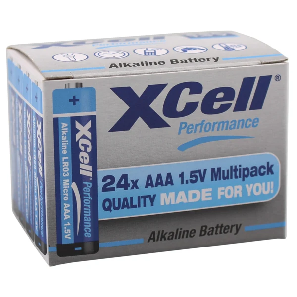 XCell Performance LR03 Micro AAA Batterie – 24er Box, für den alltäglichen Gebrauch