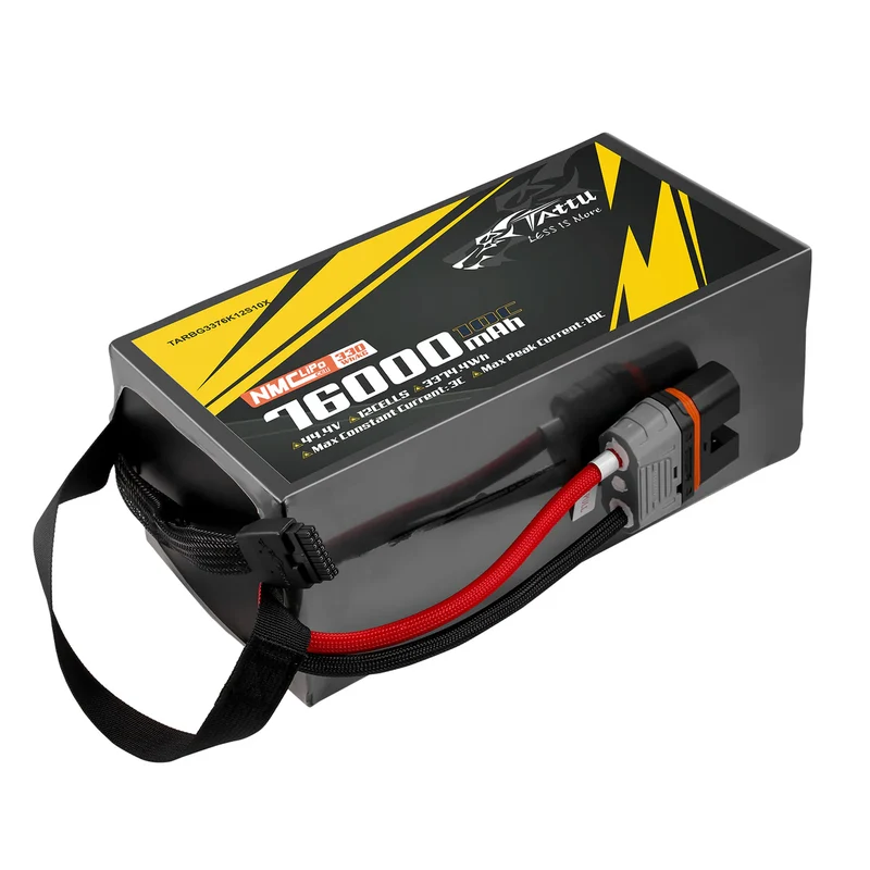 TATTU NMC Semi-Solid State 330Wh/kg 76000mAh 10C 44,4V 12S1P Lipo-Akkupack mit QS12-S-Stecker