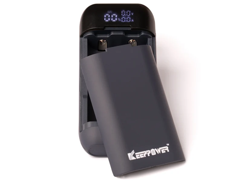 Keeppower PD2 Akku Reise-Ladegerät & Powerbank für Li-Ionen Akkus