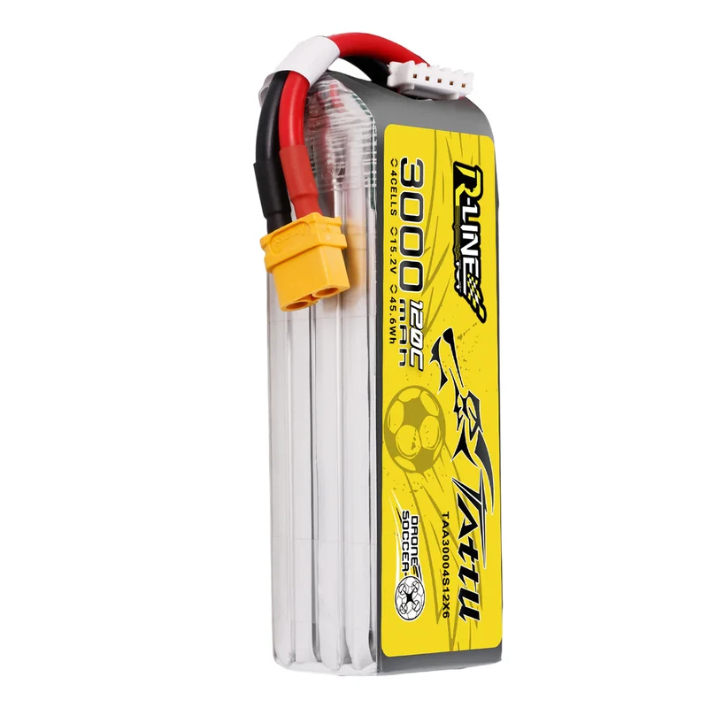 Tattu 3000 mAh 15,2 V 120C 4S1P Lipo-Akkupack mit XT60-Stecker