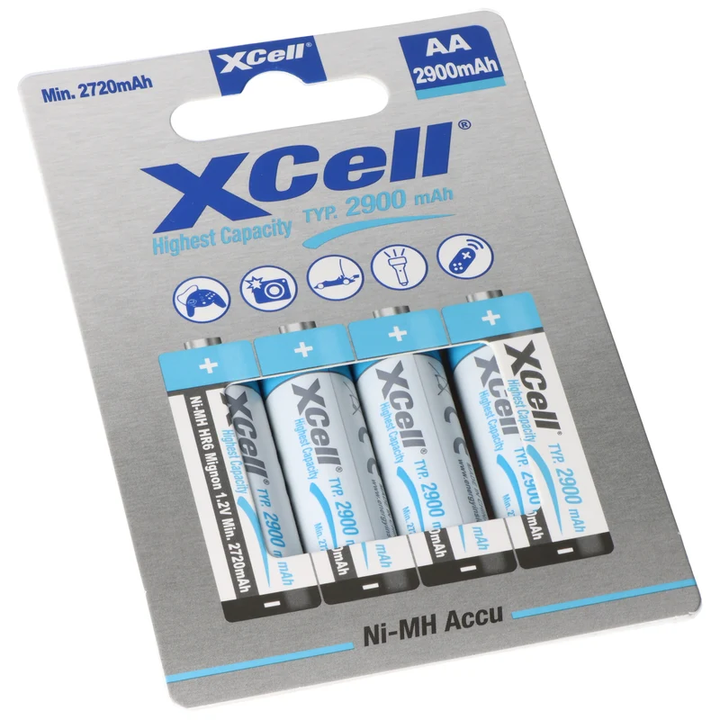 XCell NiMH Akku Mignon AA LR6 HR6 1.2V 2900mAh ( 4 St.)