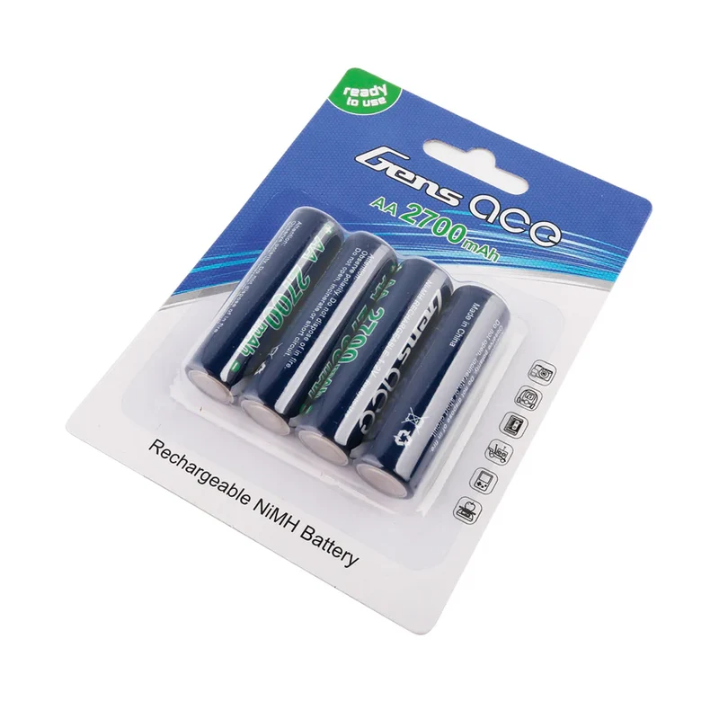Gens Ace AA NIMH 2700 mAh 1,2V Batterie (4 Stück)