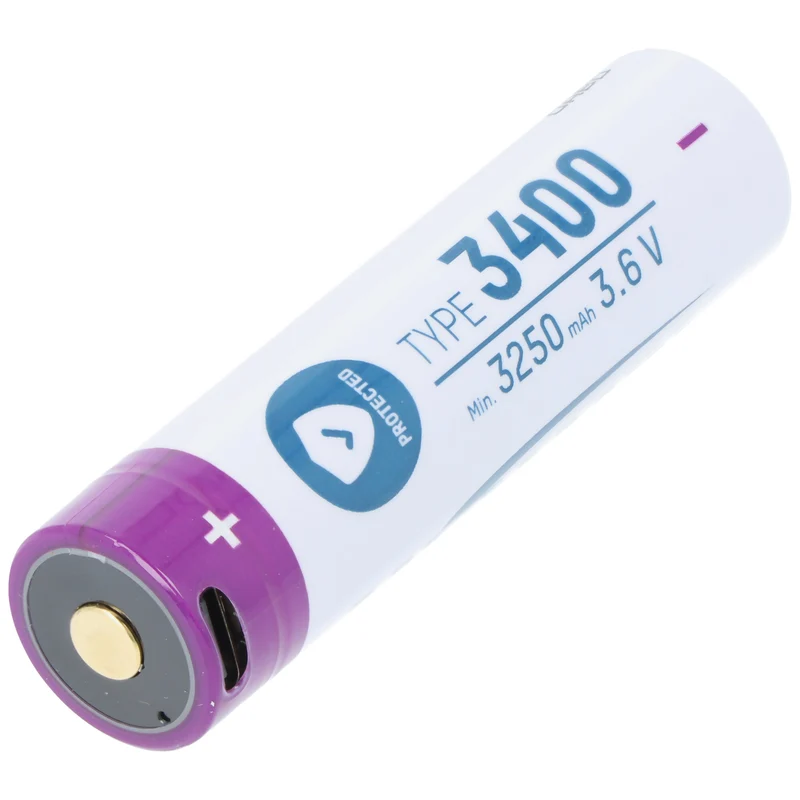 Ansmann Li-Ion 18650 3,6V 3400mAh mit Micro-USB Ladebuchse mit Schutzschaltung