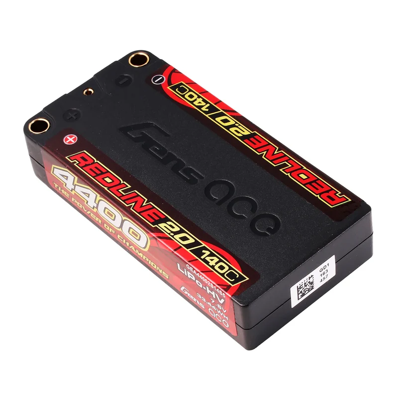 Gens Ace Redline 2.0 Serie 4400mAh 7,6V 140C 2S1P HardCase HV Lipo-Akkupack mit Hardcase 111#