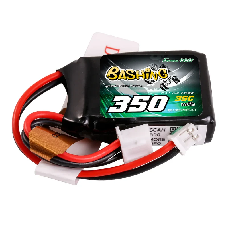 Gens Ace 350mAh 2S 7,4V 35C Lipo-Akkupack mit JST-PHR Plug-Bashing-Serie