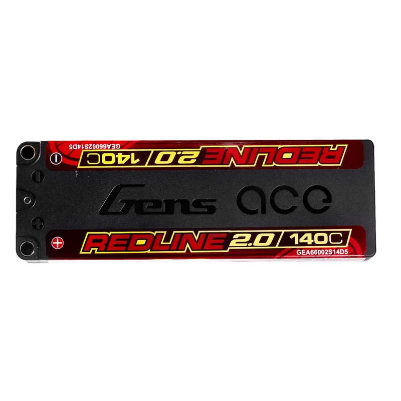 Gens Ace Redline 2.0 Serie 6600mAh 2S1P 7,6V 140C HardCase HV Lipo-Akkupack mit Hardcase 131#