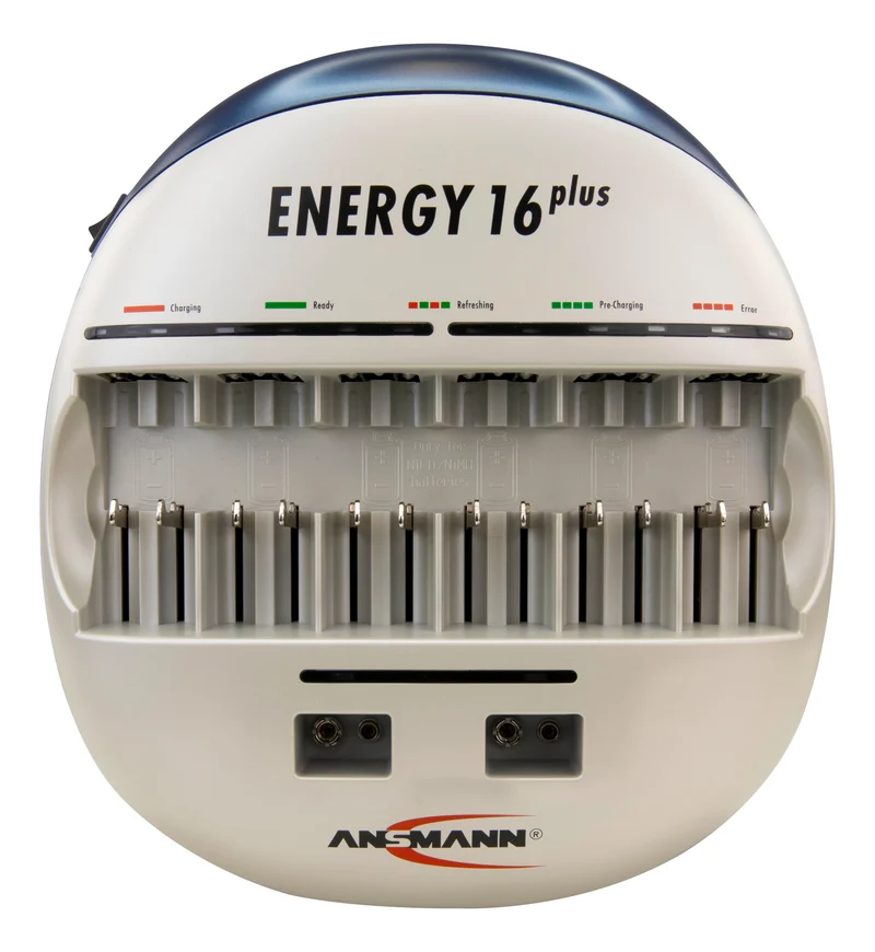 Ansmann Energy 16 plus Lade- und Pflegestation für 1-12 Micro AAA, Mignon AA Akkus