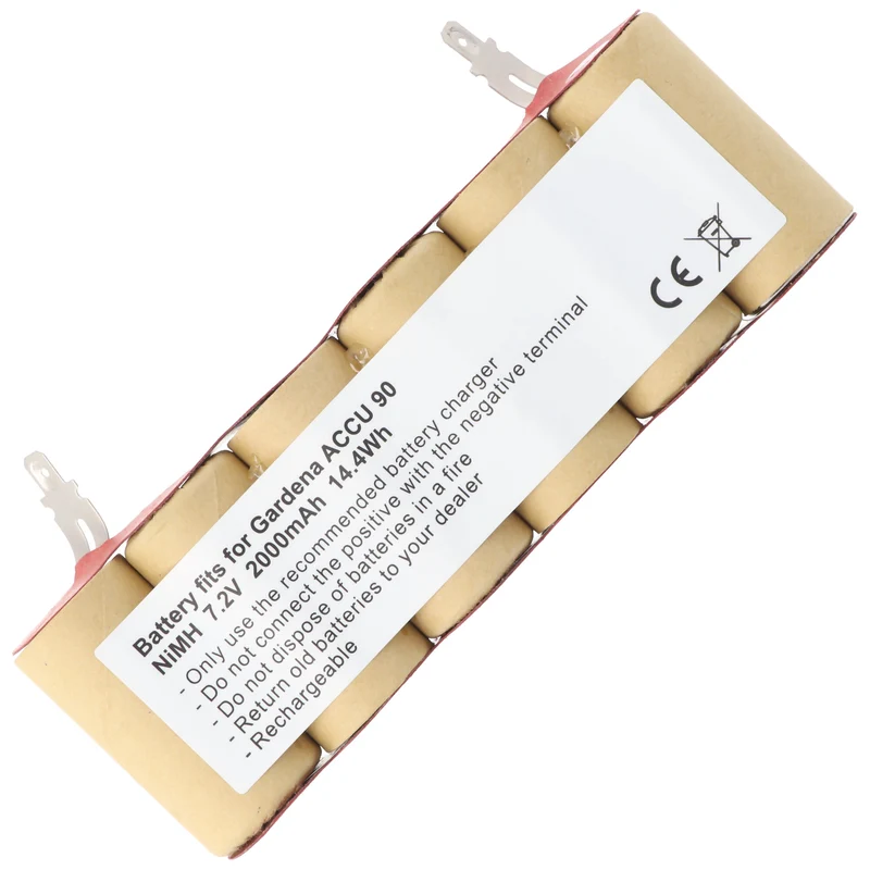 AccuCell Akku passend für Ansmann ASN15HD Akku 7,2V 2000mAh
