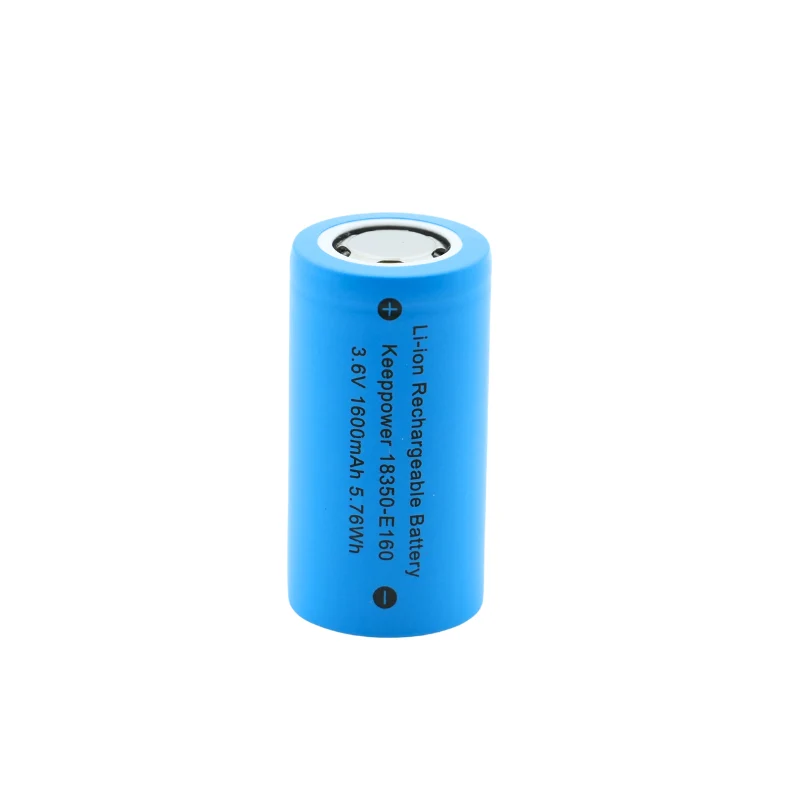 Keeppower 18350-E160 - 1600mAh 3,6V - 3,7V Lithium-Ionen-Zelle 3A (ohne Schutzelektronik)
