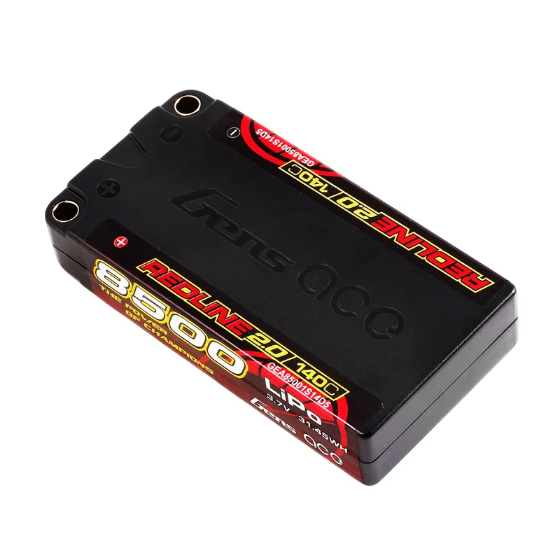 Gens Ace Redline 2.0 Serie 8500 mAh 1S2P 3,7 V 140 C Lipo-Akkupack mit Hardcase