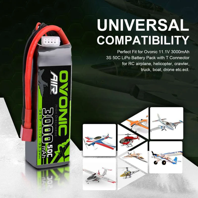 Ovonic Air 3S 3000mAh 11,1V 50C Deans LiPo Akku