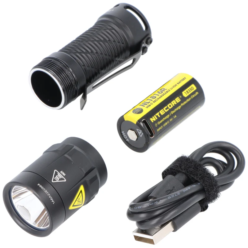 Nitecore MT1C Pro LED-Taschenlampe, 1000 Lumen, UHi LED, taktische Mini-Taschenlampe, inkl. NL1816R Li-Ion Akku