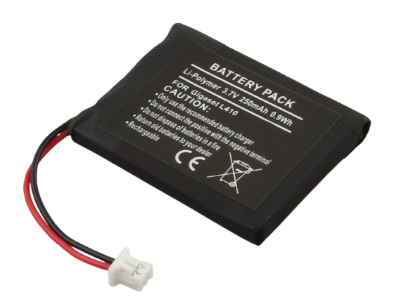 AccuCell Akku passend für Gigaset L410, Li-Polymer, 3,7V, 250mAh, 0,9Wh