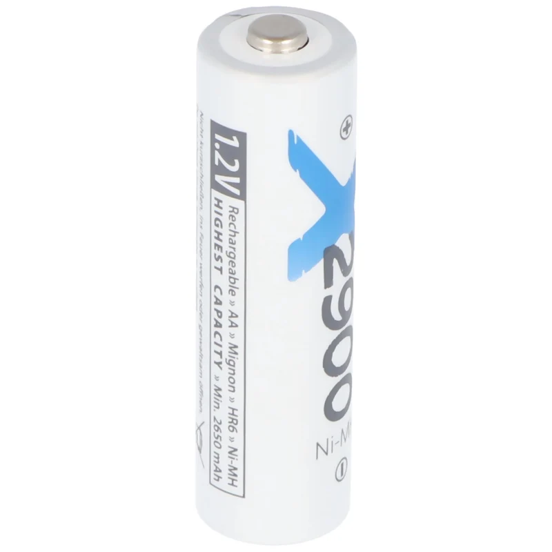 XCell 2900mAh Mignon AA Akku Ni-MH 1,2 Volt, verpackt in Folie (4 St.)