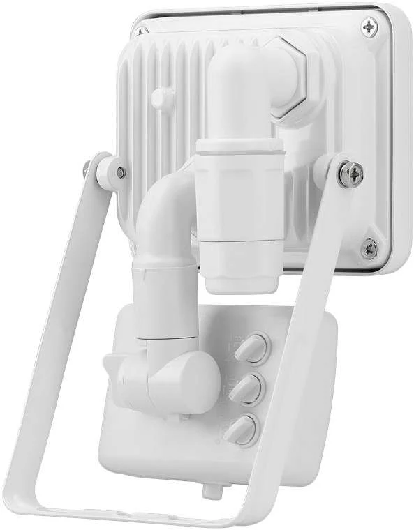 Goobay LED-Außenstrahler, 10 W, mit Bewegungsmelder - mit 850 lm, neutralweißem Licht (4000 K), PIR-Sensor mit ON-/OFF-Funktion und M16-Kabelverschraubung, für den Außeneinsatz geeignet (IP44)