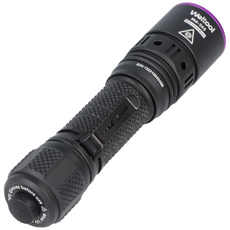 Weltool M4 UV-Taschenlampe, 365nm, professionelle UV-Lampe, wiederaufladbar