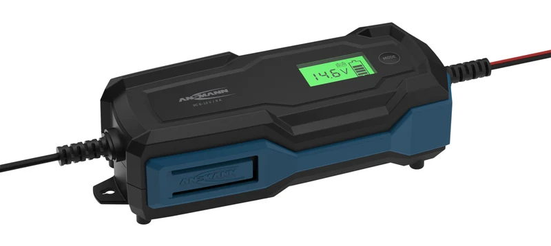 Ansmann BC 6-12V/4A 10-Stufen Kfz-Ladegerät für 6V und 12V Blei-Säure-, Blei-Gel- und Blei-Vlies-Batterien, sowie 12V LiFePO4 Batterien
