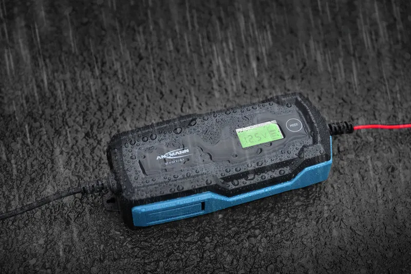 Ansmann BC 6-12V/4A 10-Stufen Kfz-Ladegerät für 6V und 12V Blei-Säure-, Blei-Gel- und Blei-Vlies-Batterien, sowie 12V LiFePO4 Batterien