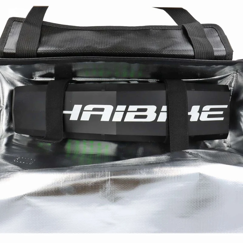 AccuCell Li-ion AkkuSafe - BikeBag E-Bike Akku Aufbewahrungstasche, schwarz, Abmessungen 150 x 450 x 200mm