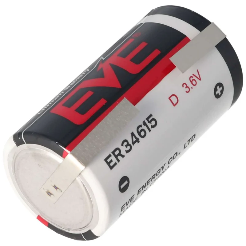 EVE ER34615 D S EVE Herst.Nr: ER34615DSEVE 3,6 Volt 19000mAh mit Lötfahnen in U-Form