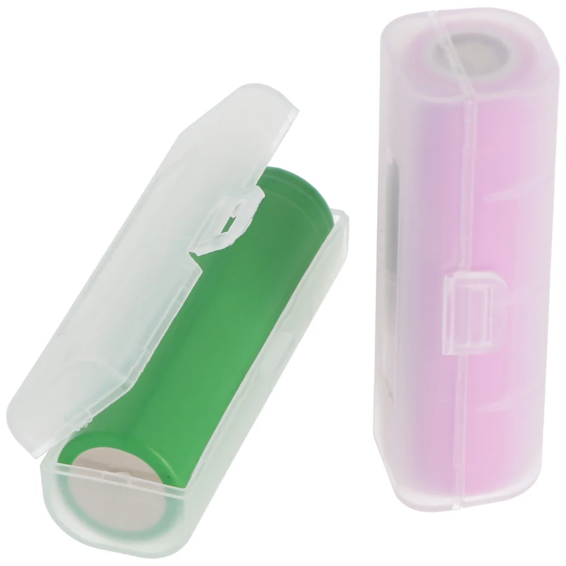 Accucell Universal AccuSafe Aufbewahrungsbox für 1 Stück 18650, 16650 Li-ion Akku, Farbe transparent, Innenmaße max. 64x18x18mm