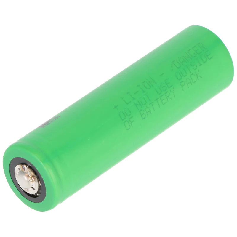 Sony Konion US18650VTC5D Akku 65x18,2mm, 3,6V bis 3,7V 2800mAh, maximal 35A Stromabgabe, Button Top, Pluspol erhöht
