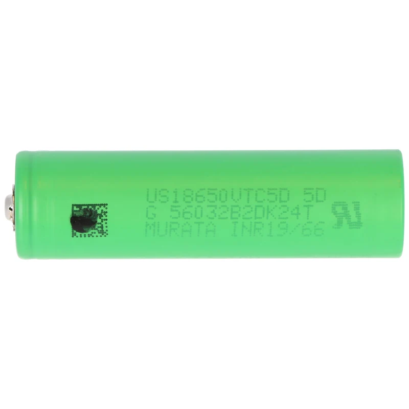 Sony Konion US18650VTC5D Akku 65x18,2mm, 3,6V bis 3,7V 2800mAh, maximal 35A Stromabgabe, Button Top, Pluspol erhöht