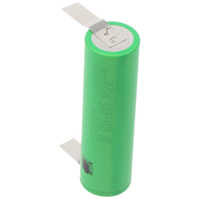 Sony Konion US18650VTC5D Akku, 3,6V bis 3,7V 2800mAh, maximal 35A Stromabgabe, mit Lötfahne U-Form