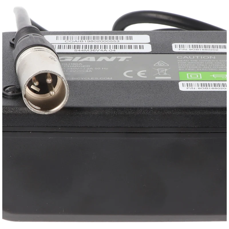 XLR 3polig GIANT Schnellladegerät 36V 4A XLR 3-polig / CAN-Bus 544M36V4AGLI180-10V 9gb1680202