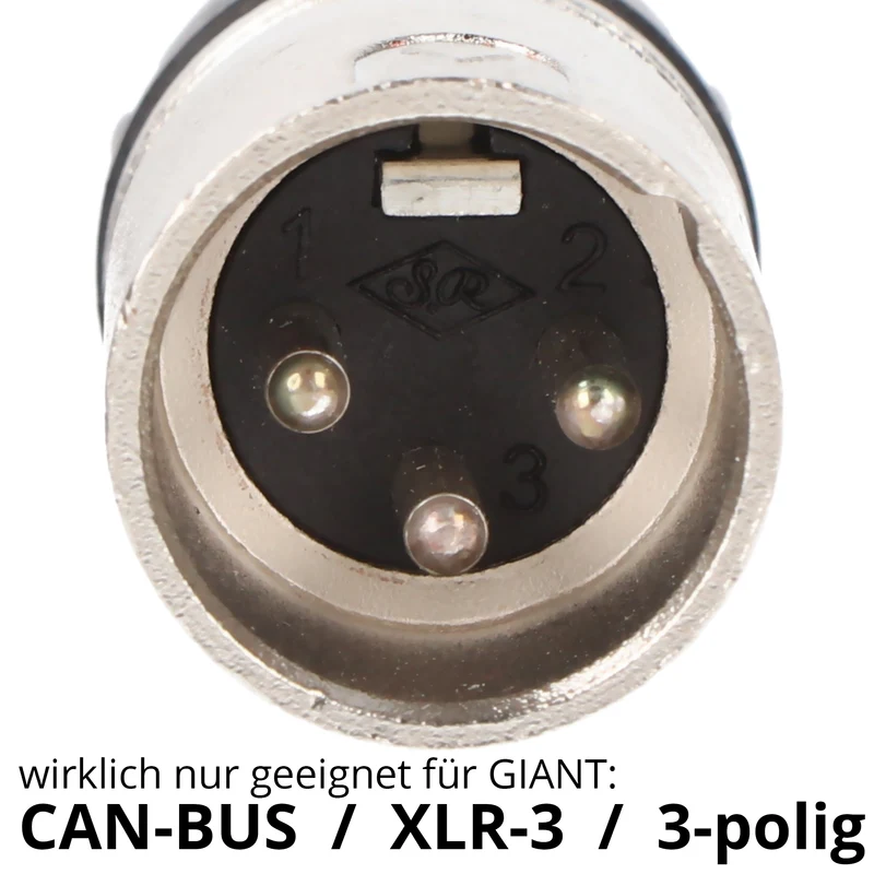 XLR 3polig GIANT Schnellladegerät 36V 4A XLR 3-polig / CAN-Bus 544M36V4AGLI180-10V 9gb1680202