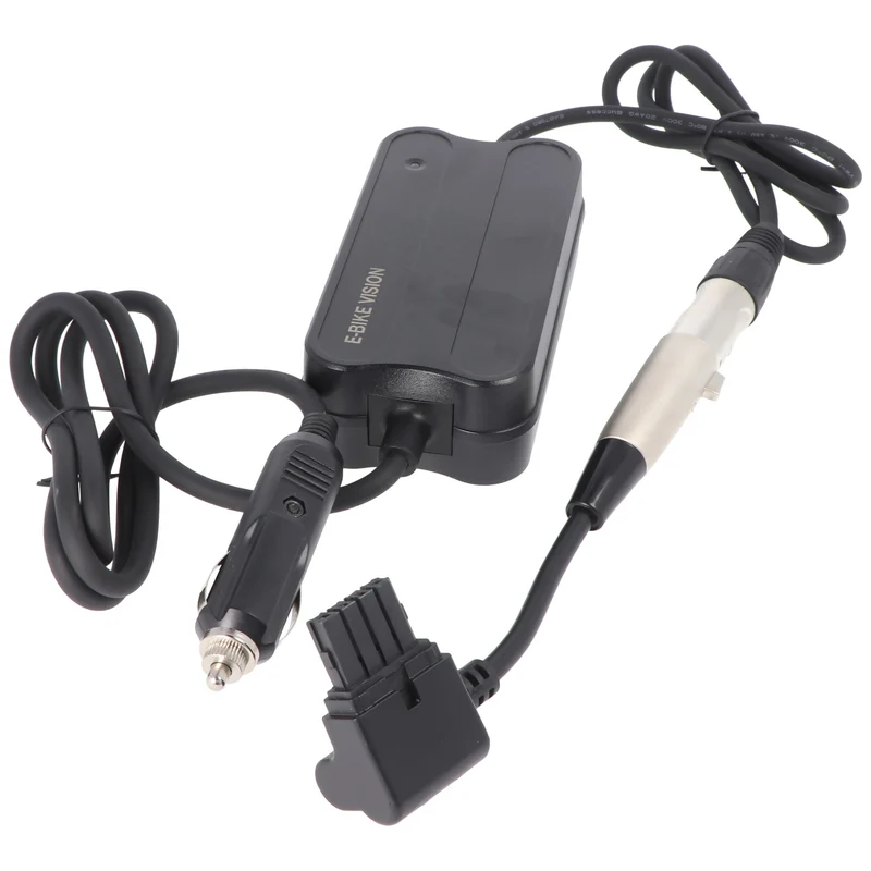 E-Bike Vision Lade-Adapter nur passend für den Panasonic Next Generation Akku, Kabel mit Stecker XLR 4-polig