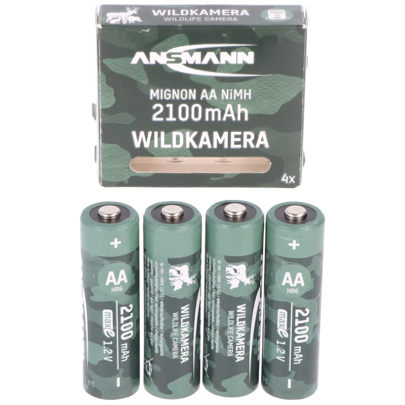Ansmann Wildtier, Wildkamera NiMH Akku Mignon AA 2100 mAh maxE 4er Stück
