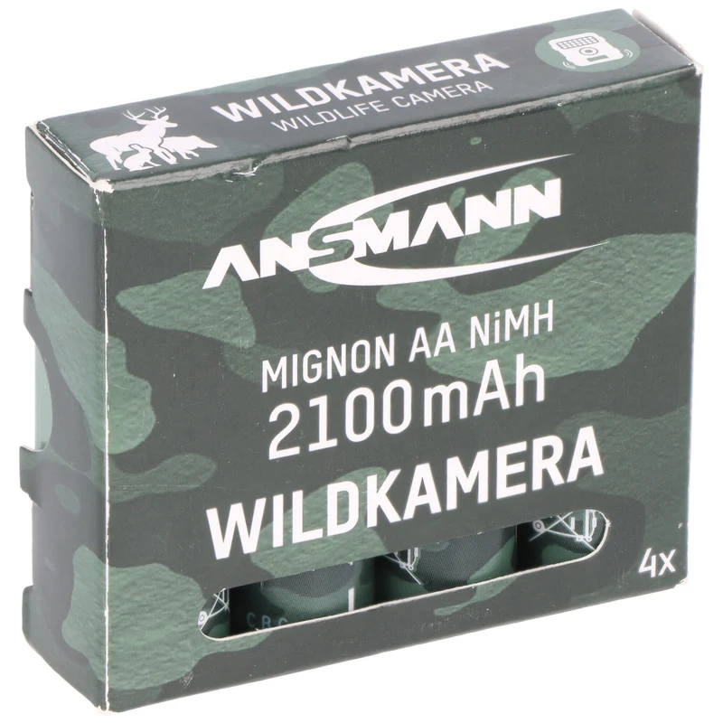 Ansmann Wildtier, Wildkamera NiMH Akku Mignon AA 2100 mAh maxE 4er Stück
