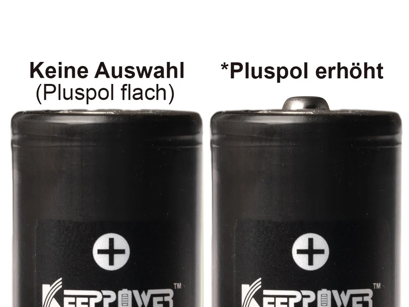 Keeppower 18350 - *1600mAh 3,6V - 3,7V Lithium-Ionen-Akku Entladestrom konstant 5A (Ampere)
