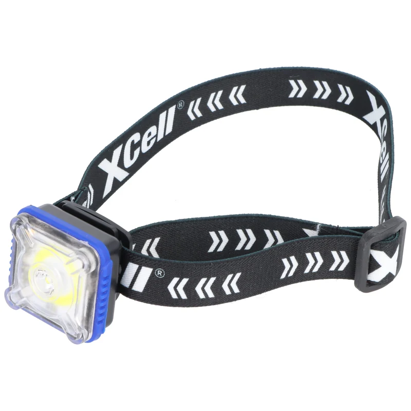 XCell H295 LED-Kopfleuchte, neun verschiedene Modi, vier verschiedene Farben, max. 295 Lumen, wiederaufladbar