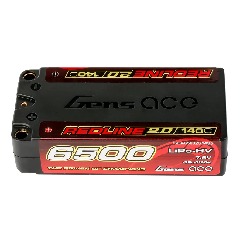 Gens Ace Redline 2.0 Serie 6500mAh 2S1P 7,6V 140C Lipo-Akkupack mit Hardcase
