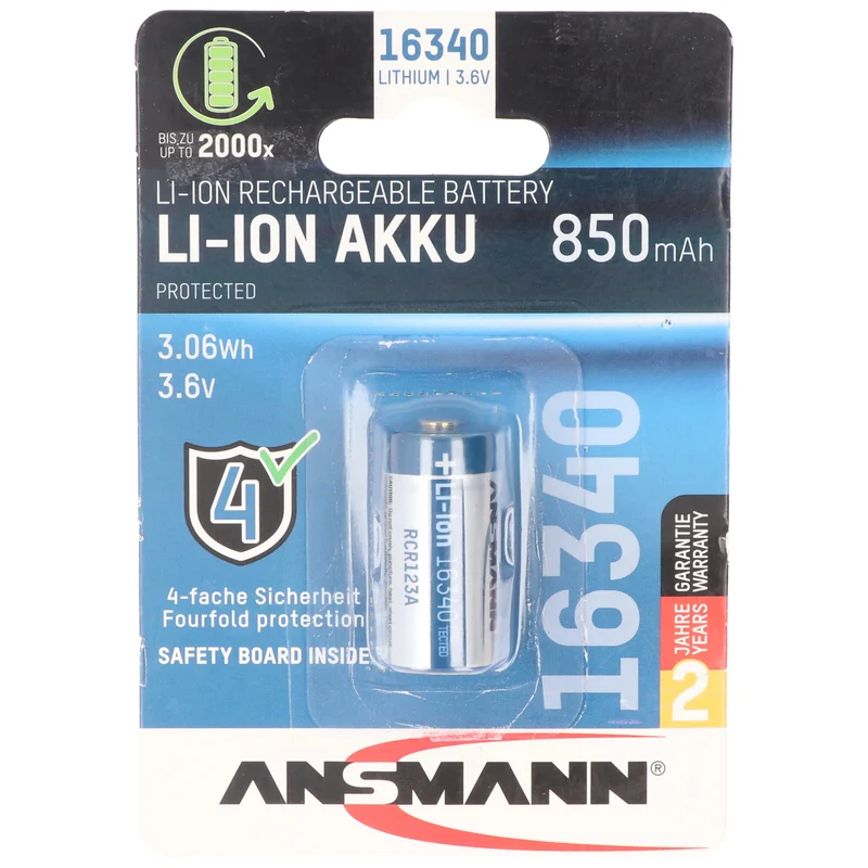 AccuCell 8x wiederaufladbare Akkus passend für Netgear ARLO VMC3030,ARLO VMC3230,ARLO VMC3330,ARLO VMC3430 3,7 Volt 850mAh + 2x Akku Aufbewahrungsbox Gratis !